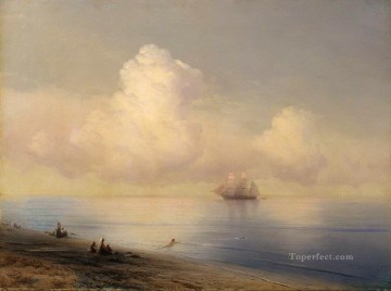 calm sea 1876 Romantic Ivan Aivazovsky Russian Oil Paintings